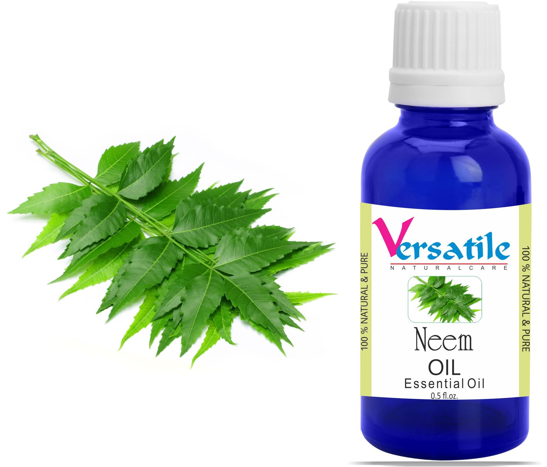 100% Pure Neem Oil Essential Oil - Natural Aromatherapy Oil for Skin & Hair Care (3ml-1000ml) | DIY Beauty, Massage & Home Remedies