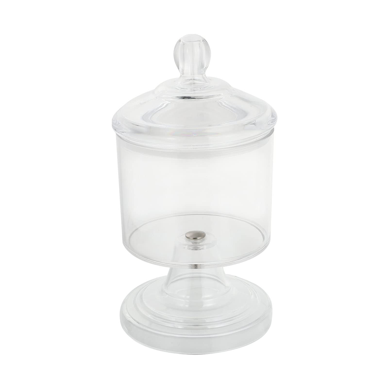 Zerodeko Clear Acrylic Apothecary Jars - 16oz Glass Candy Storage Containers with Airtight Lids for Wedding Buffet, Kitchen Pantry Organization & Home Decor