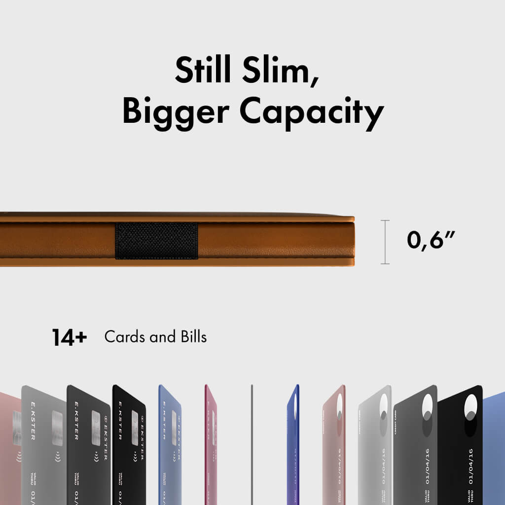 Ekster Pro RFID Blocking Wallet - Slim Minimalist Front Pocket Wallet for Men with Money Clip & Card Holder - Perfect for Travel, Business & Everyday Use