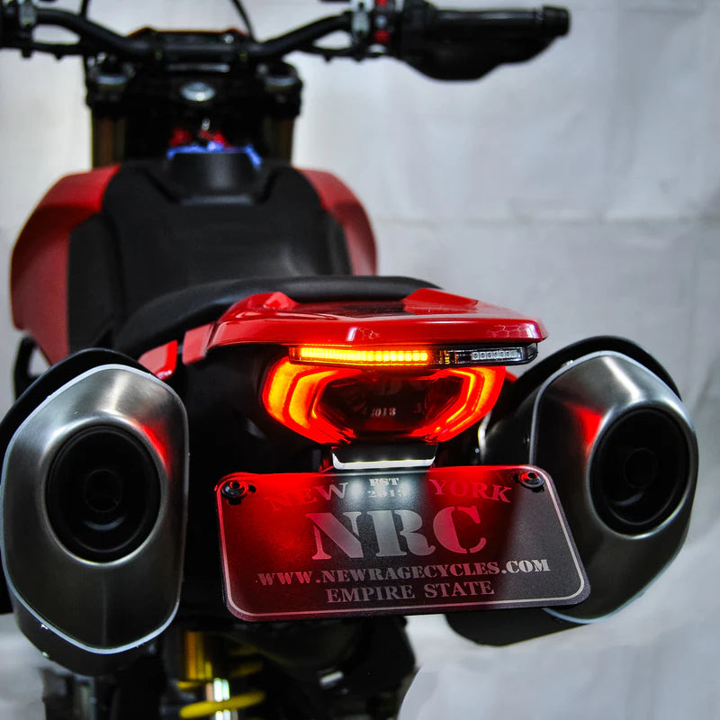 Ducati Hypermotard 698 Fender Eliminator Kit (2024-Present) - Lightweight Tail Tidy for Motorcycle Customization & Clean Look