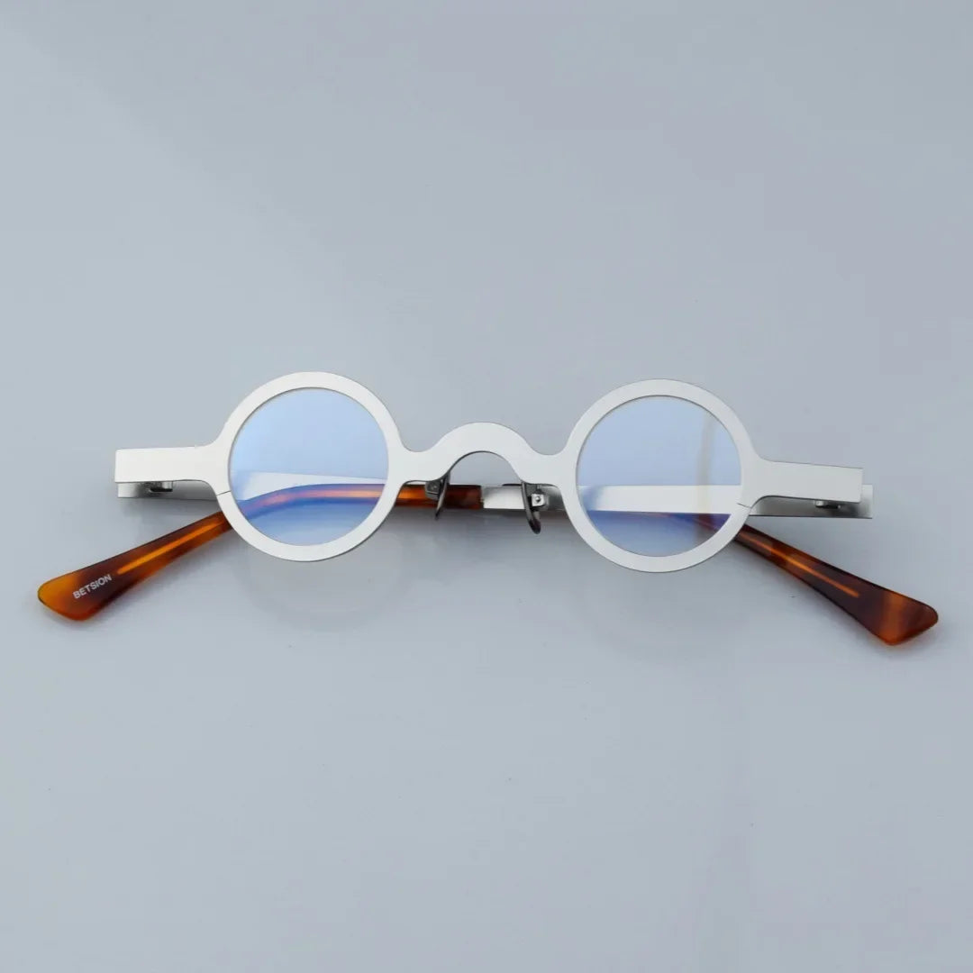 Aror Women's Full Rim Round Acetate Eyeglasses 22495 - Lightweight Alloy Frame, Fashionable Reading Glasses for Women - Perfect for Office, Reading & Everyday Wear