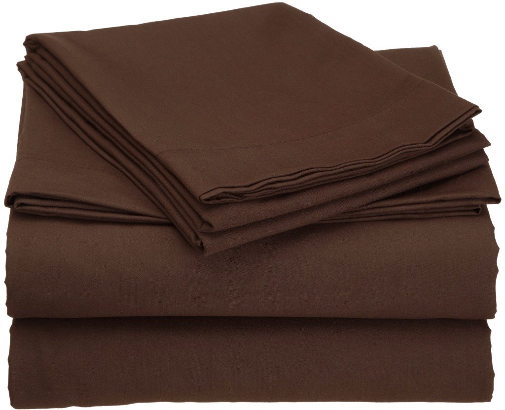 Clara Clark Soft Microfiber Bed Sheet Set - Full Size, Chocolate Brown, 4-Piece, Breathable & Hypoallergenic for Comfortable Sleep - Perfect for Master Bedroom, Guest Room & Dorm