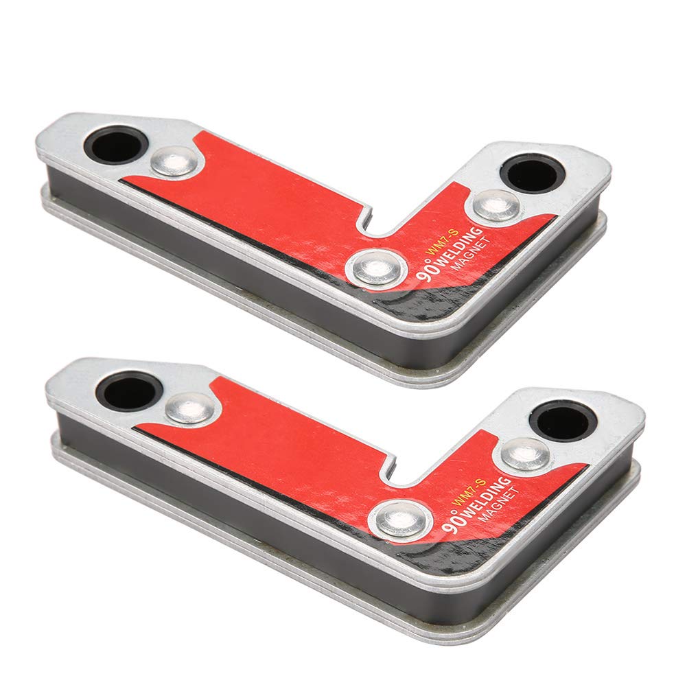 2-Pack Magnetic Welding Clamps - 30/60/90 Degree Adjustable Inside/Outside Angle Holder for Metal Fabrication - Perfect for Welding, DIY Projects & Auto Repair