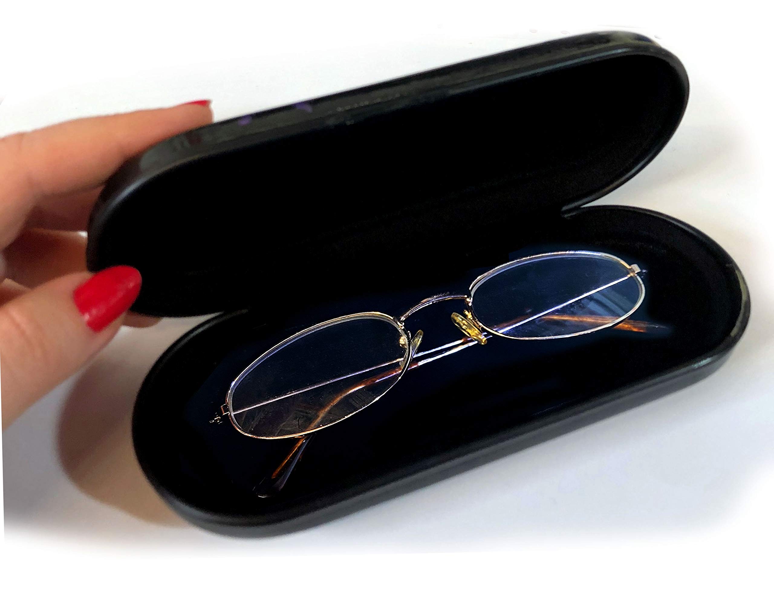 Needzo Virgin Mary Icon Hard Eyeglass Case - Russian Orthodox Vladimir Virgin Lacquered Box for Glasses Protection | Perfect for Travel, Church, and Home Storage