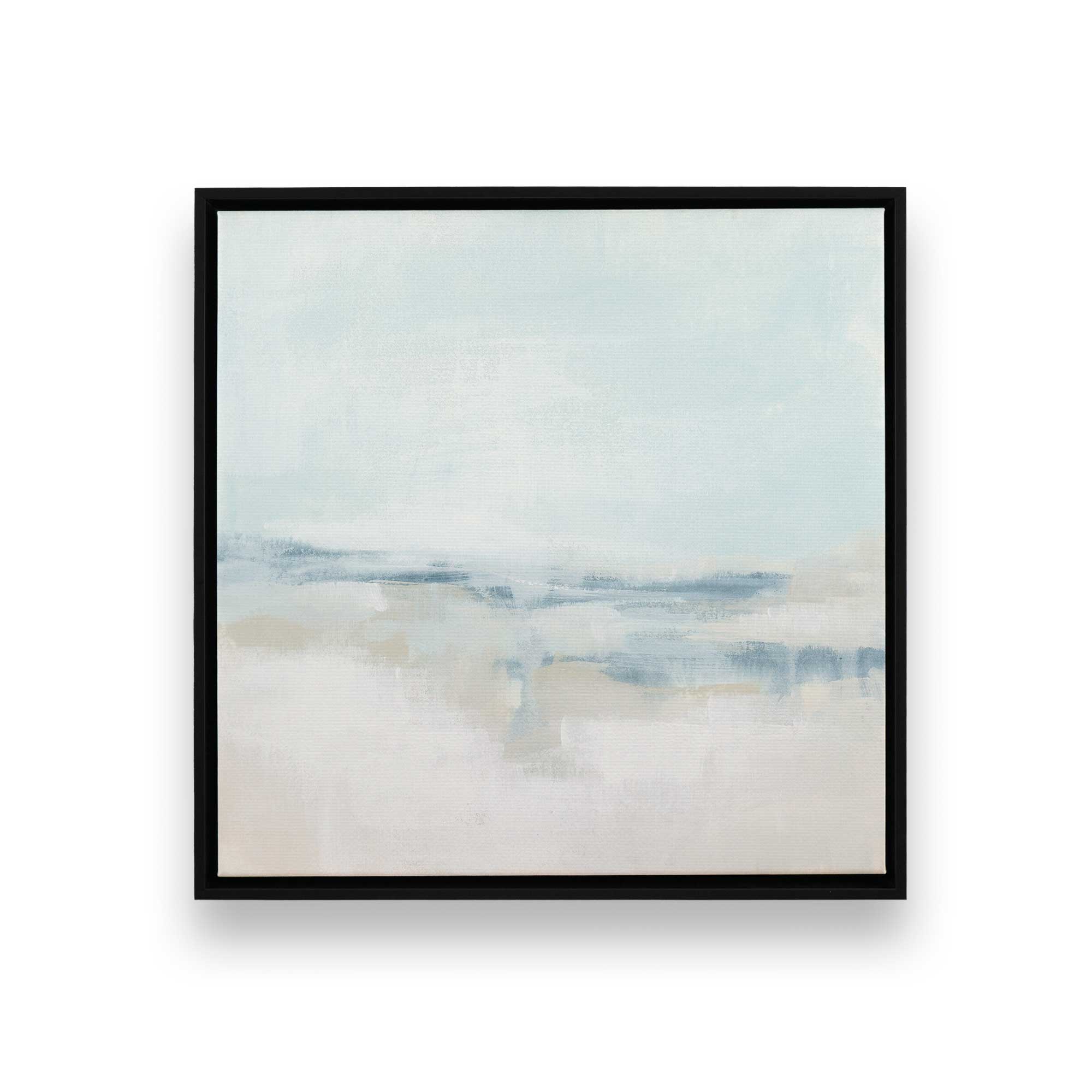 Cloudy Shoreline Hues II Canvas Wall Art Print - Coastal Beach Decor for Living Room, Bedroom & Office