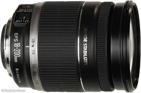 Canon EF-S 18-200mm f/3.5-5.6 IS Zoom Lens for DSLR Cameras - Perfect for Travel, Wildlife & Portrait Photography