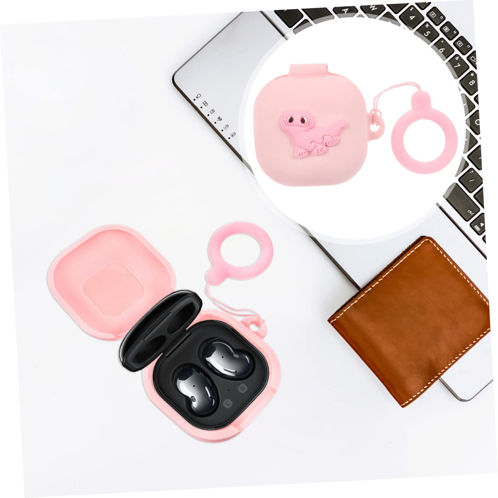 DOITOOL 1pc Hard Silicone Earphone Case Cover - Cartoon Design Headset Protection Cap for AirPods, Earbuds | Durable & Cute Accessory for Travel, Work, Gym