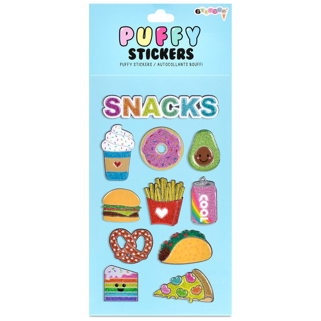 Iscream Puffy Stickers - Fun 3D Puffy Stickers for Kids, DIY Scrapbooking, Journaling, and School Projects - Perfect for Arts and Crafts, Bullet Journals, and Party Favors