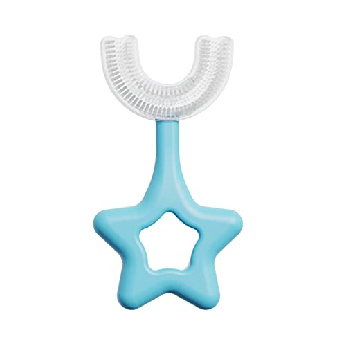 360° Soft Silicone U-Shaped Toothbrush for Kids Ages 2-12 - Gentle Teeth Cleaning & Gum Massage with Cute Handle - Perfect for Toddler & Children's Oral Care at Home or Travel