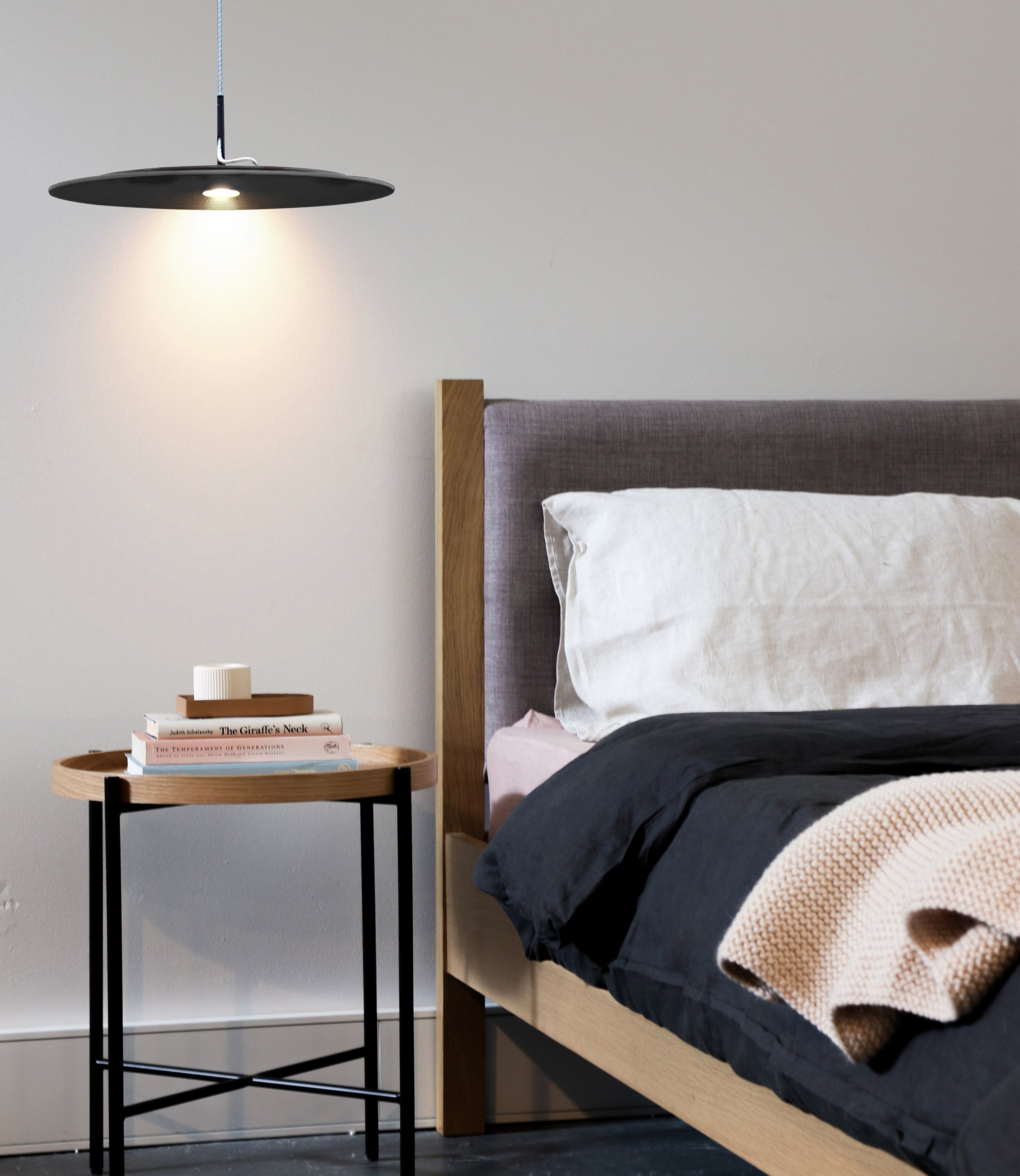 Modern Disk Pendant Lamp - Sleek Round Ceiling Light Fixture for Dining Room, Kitchen Island & Bedroom Lighting | Dimmable LED Hanging Light for Home Decor
