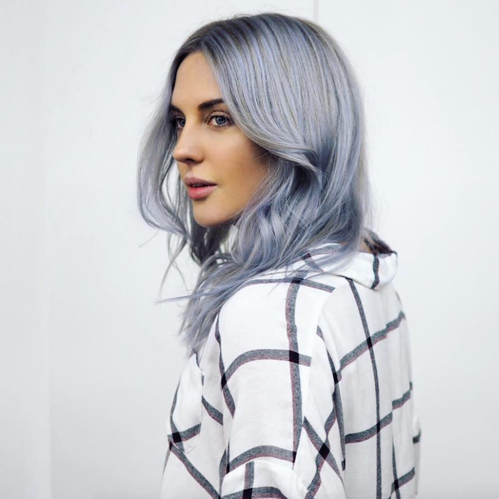 SHILLS PROFESSIONAL Temporary Hair Color Spray - Silver (125ml) | Washable Hair Dye for Parties, Halloween & Cosplay | Vibrant Metallic Silver Hair Chalk Spray