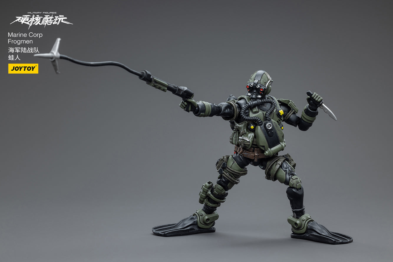 1/18 JOYTOY 3.75 Inch Military Action Figure - US Marine Corps Frogmen Special Forces Collectible Toy for Display & Role Play