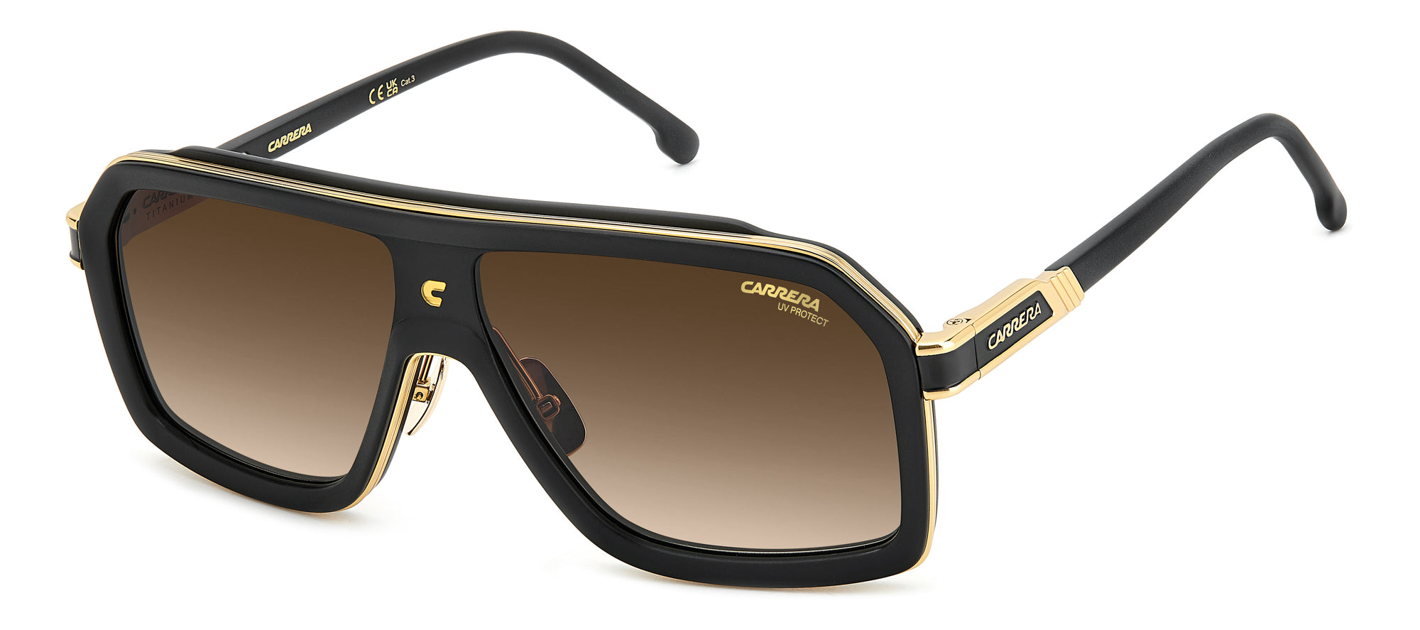 Carrera CA 1053/S/TI Men's Titanium Sunglasses - Polarized UV Protection for Driving, Running & Outdoor Sports