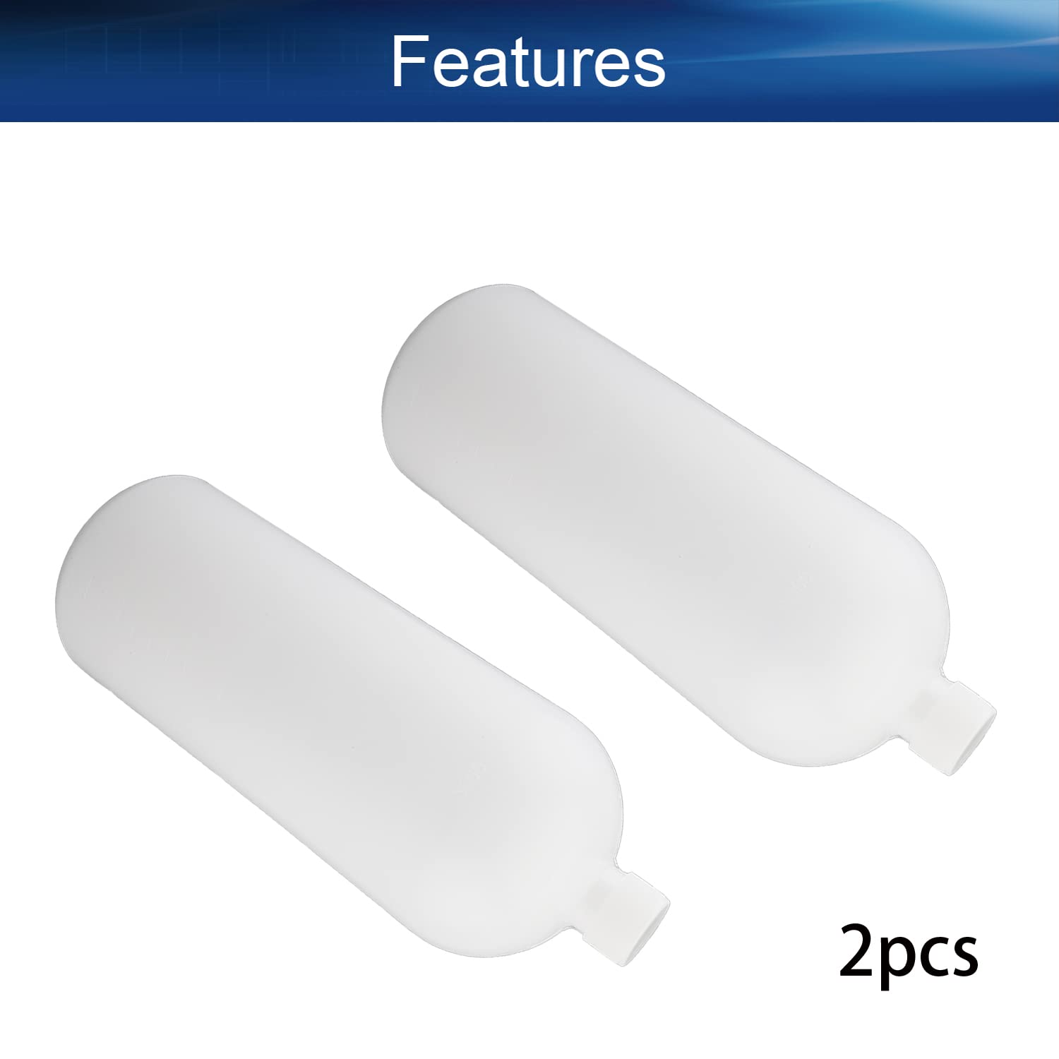 Bettomshin 2000ml Food Grade PE Plastic Bottles with Caps - Thin Mouth Lab Reagent Bottles, Graduated Water Bottles for Liquid/Solid Sample Storage (2Pcs, White Translucent) - Ideal for Laboratory, Chemical Storage & Home DIY Projects
