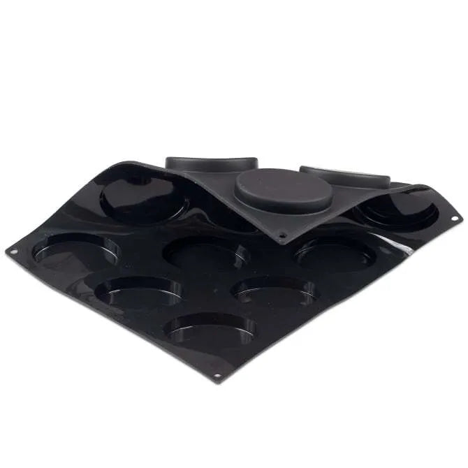 Pavoni Progetto MONO Oval Silicone Mold with Cutter - 12 Cavity Baking Molds for Chocolate, Candies, Soap Making & DIY Crafts - Perfect for Home Baking and Gift Making