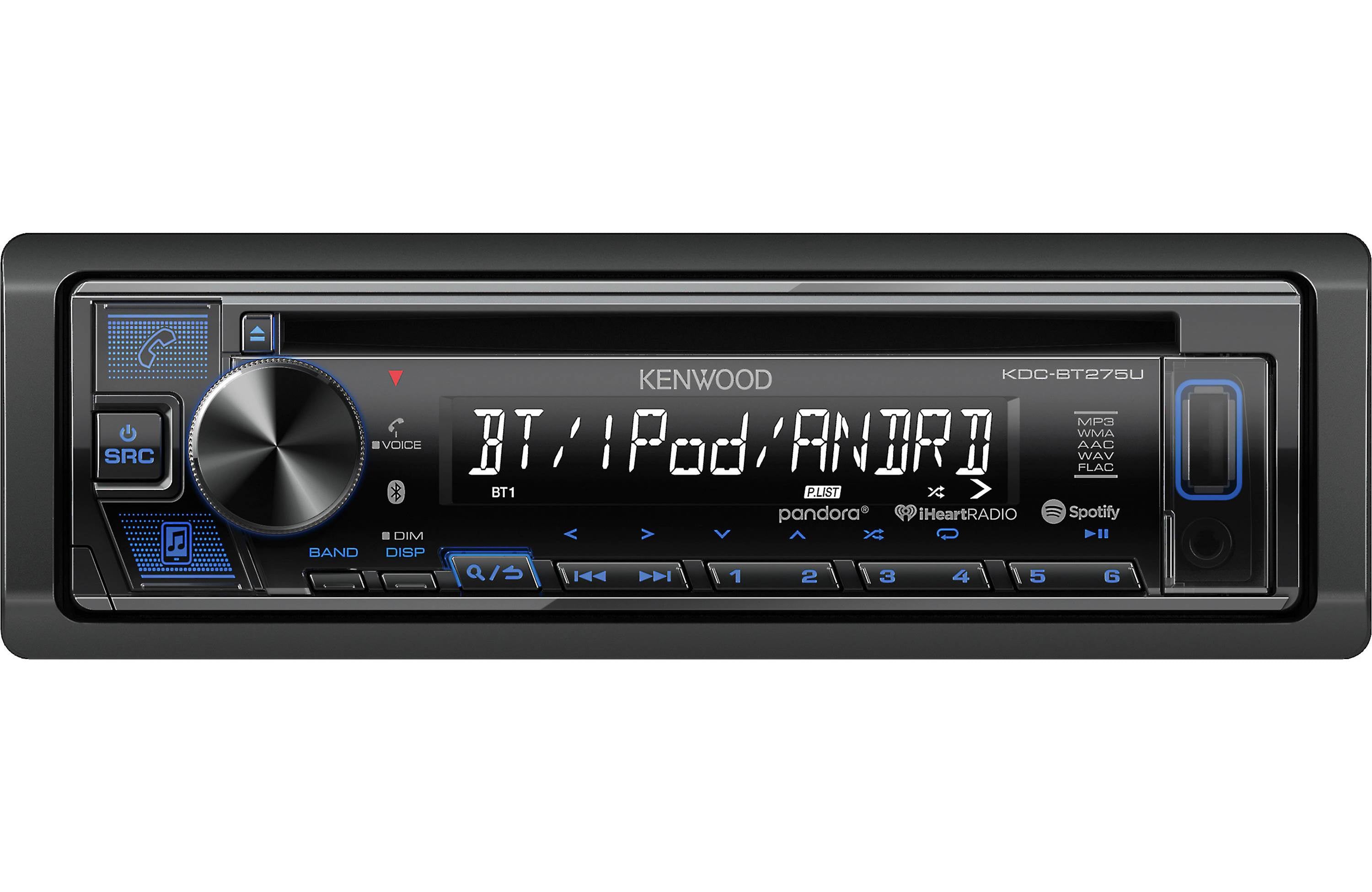 Kenwood KDC-BT275U Bluetooth Car Stereo CD Receiver - Wireless Music Streaming & Hands-Free Calling for Cars & Trucks