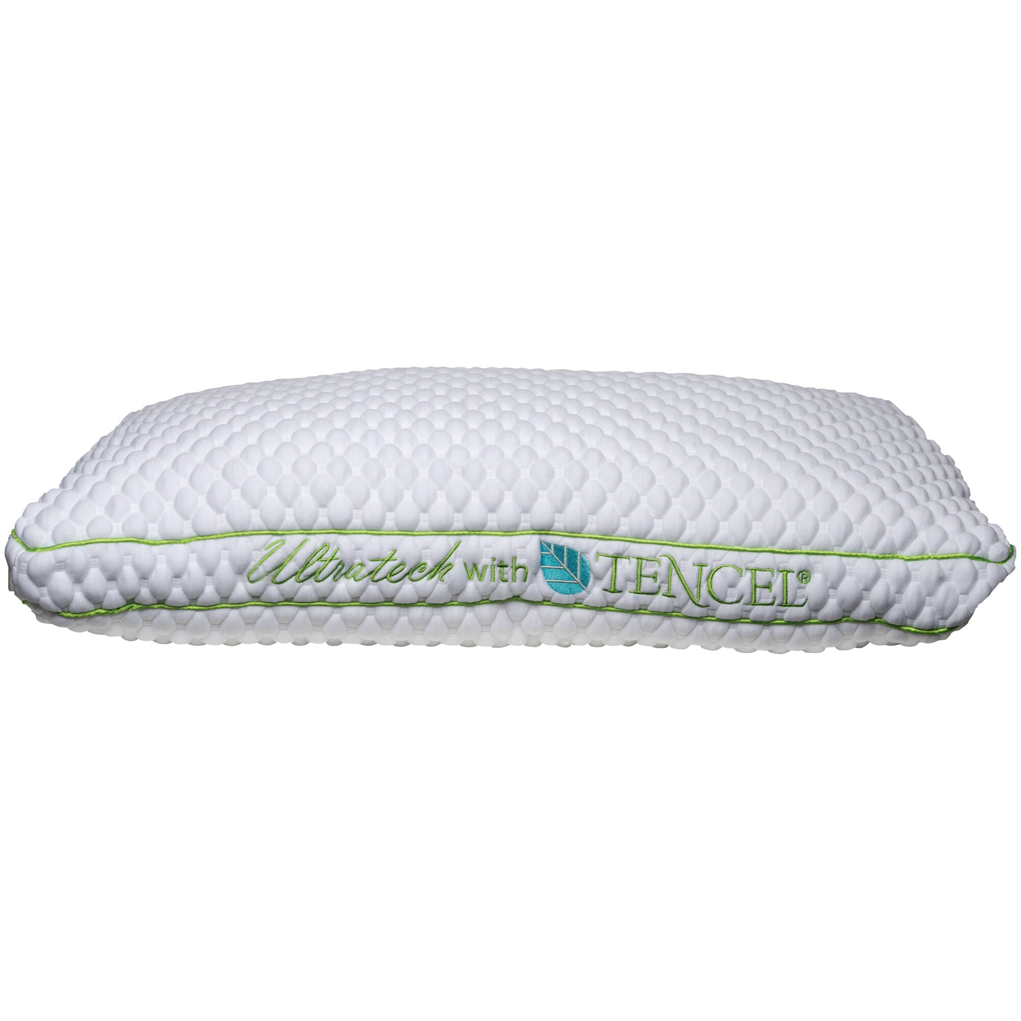 Ultra-Tech Low Profile Pillow for Healthy Sleep - Orthopedic Support for Neck & Back Pain Relief - Perfect for Side, Back & Stomach Sleepers