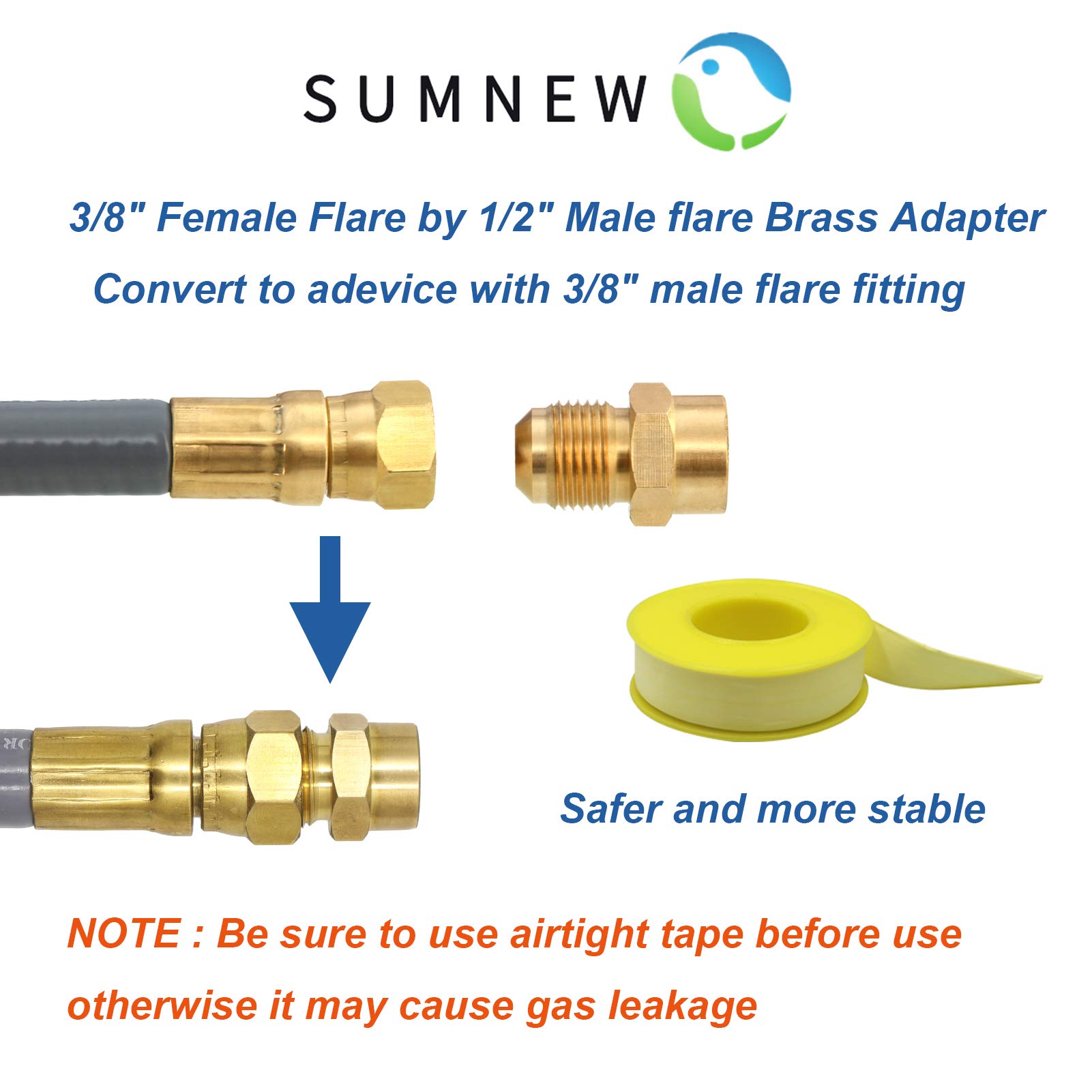 48 Feet 1/2-Inch CSA Certified Natural Gas Hose with Quick Connect Fitting - Compatible with BBQ Grills, Pizza Ovens, Patio Heaters & More | Propane to Natural Gas Conversion Kit for Outdoor Cooking & Heating Appliances
