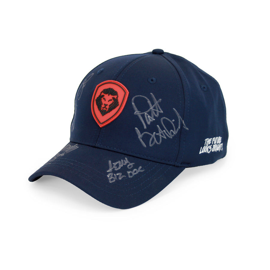 PBD Podcast Home Team Autographed Navy Snapback Hat - Official Merchandise for Fans - Perfect for Collectors, Sports Events & Daily Wear