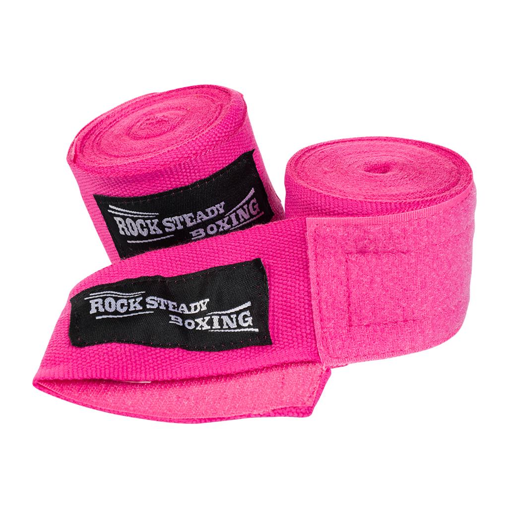 Rock Steady 180 Stretch Hand Wraps for Boxing & MMA - Premium Elastic Hand Wraps for Training, Sparring & Competition - Secure Wrist & Knuckle Support for Fighters & Athletes