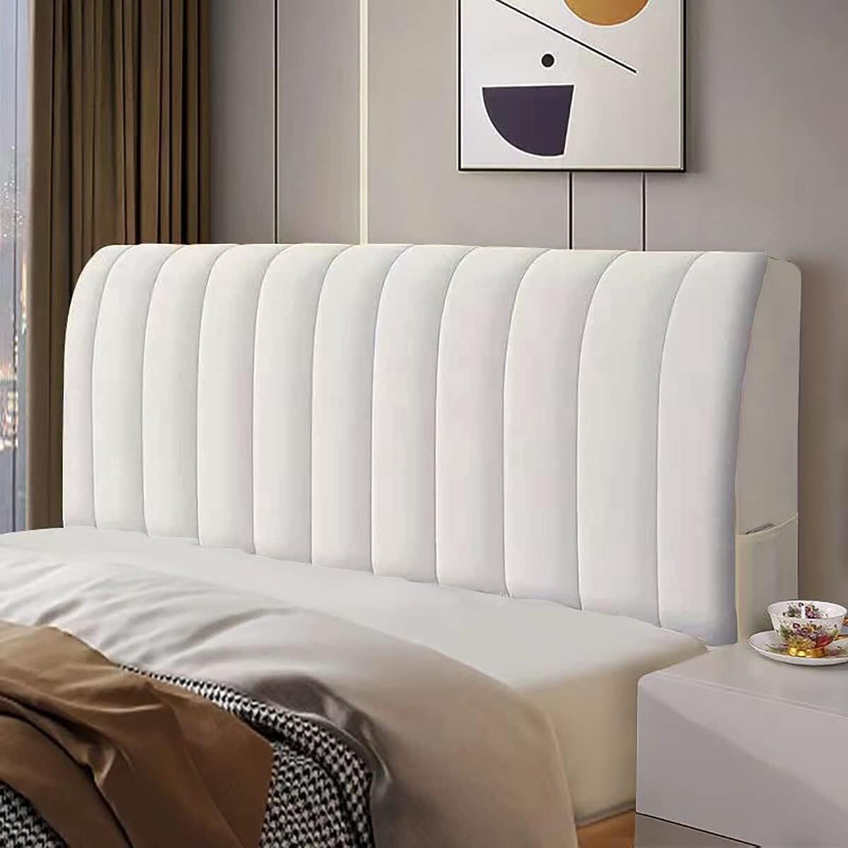Velvet Thickened Headboard Slipcover - Dustproof Protector for Full, Queen & Cal King Beds (71in/180cm) - Soft & Luxurious Bedroom Upgrade for Home & Hotel Use
