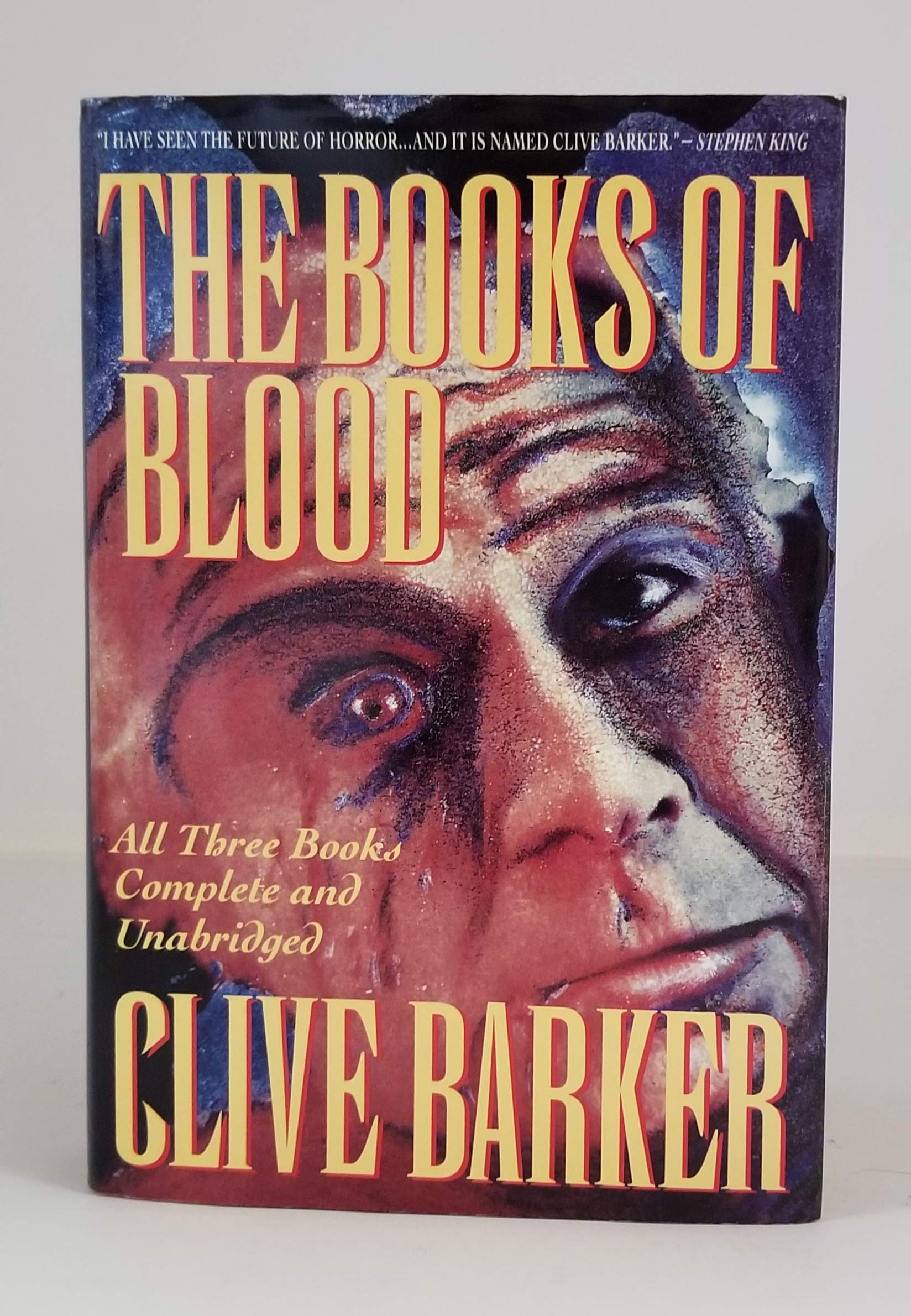 CLIVE BARKER Signed THE BOOKS OF BLOOD First Edition Hardcover Autographed Collectible - Perfect for Horror Book Collectors & Fans of Signed Rare Editions