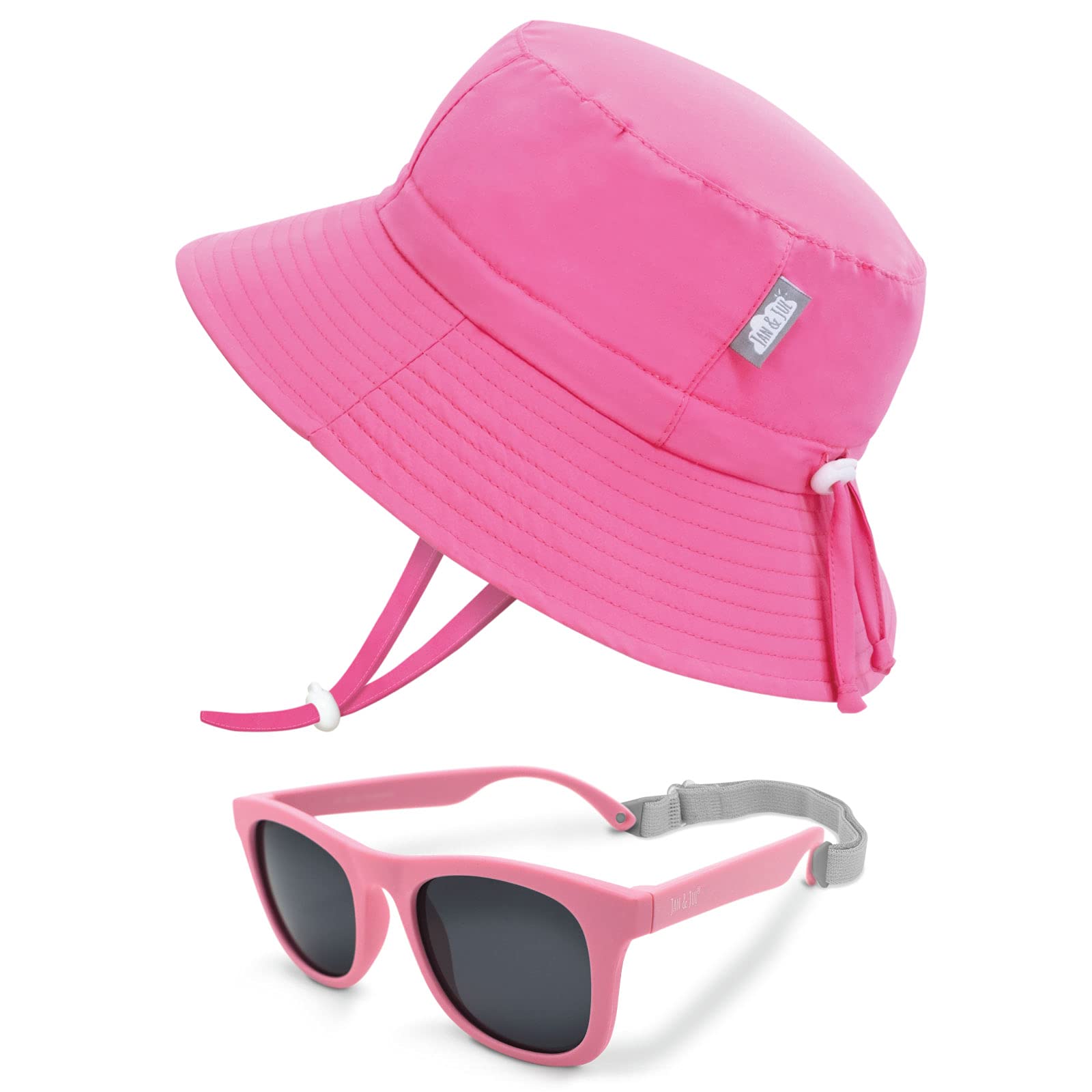 JAN & JUL Kids Sun Hat & Sunglasses Set (2-5T) - Beach & Outdoor Play