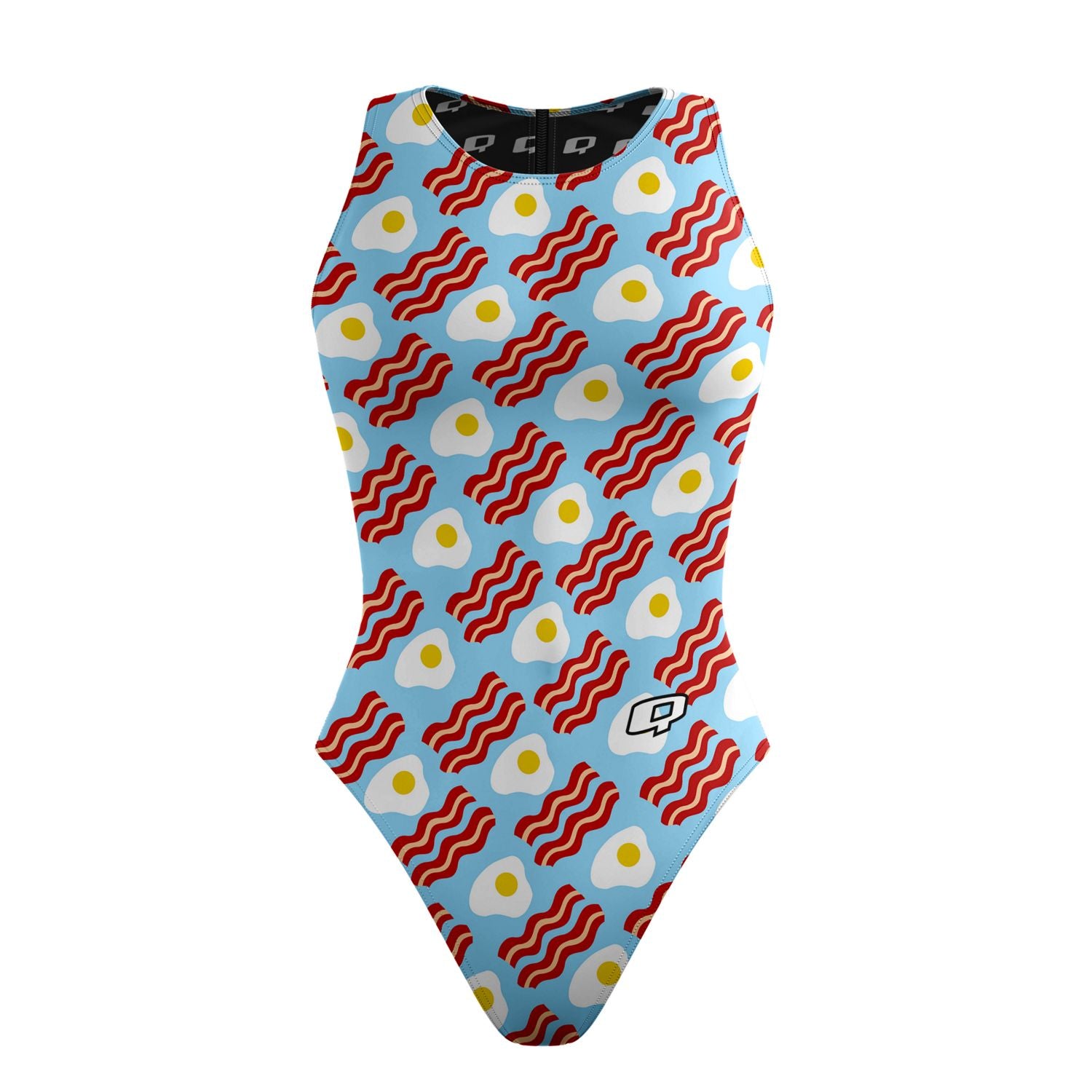 Women's Water Polo Swimsuit - High Performance Classic Cut for Competitive Swimming & Training | More Bacon Brand