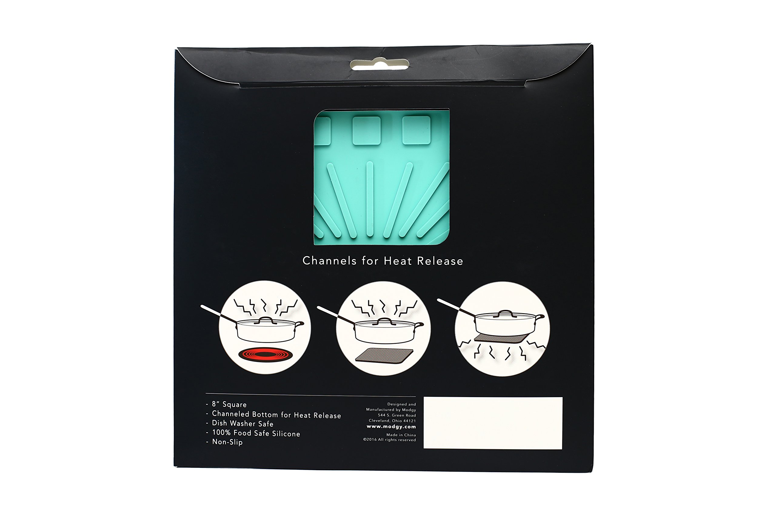 Modgy Heat Resistant Silicone Trivets for Hot Pots & Pans - Decorative Kitchen Countertop Protector, Utensil Rest Mat & Coaster Set - Perfect for Dining Tables, Stovetops & Outdoor Cooking