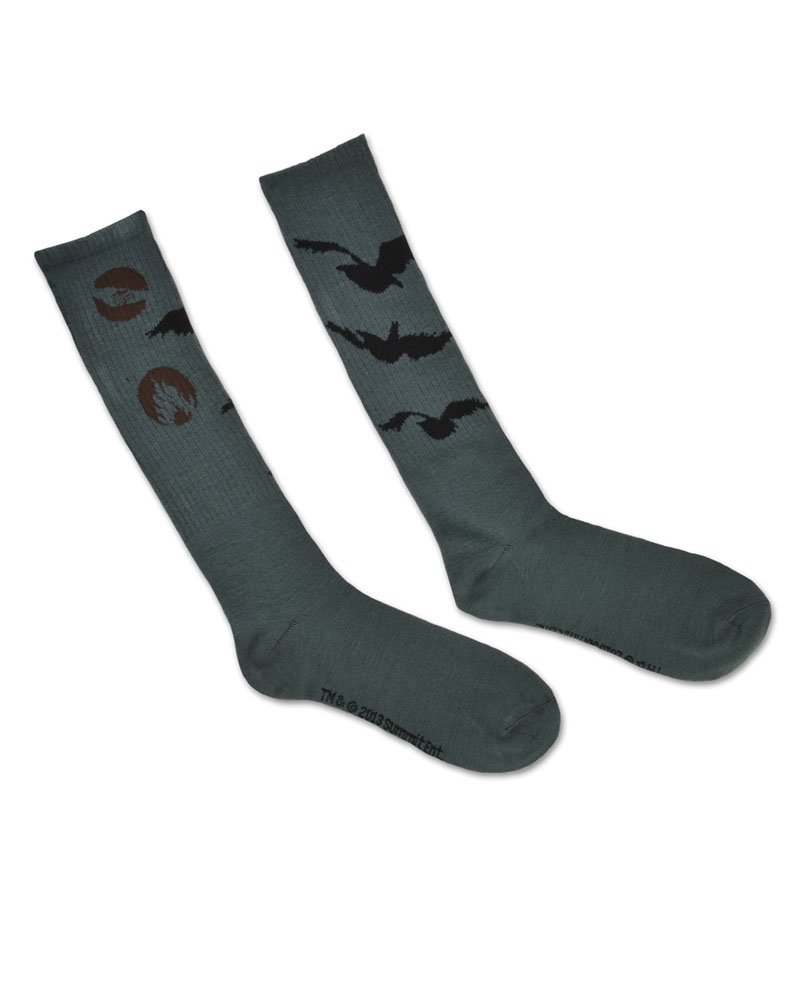 Divergent Movie Tris Tattoos Knee High Socks - Official Merchandise for Fans, Women's Fandom Cosplay Socks - Perfect for Halloween Costumes, Movie Themed Parties & Gifts