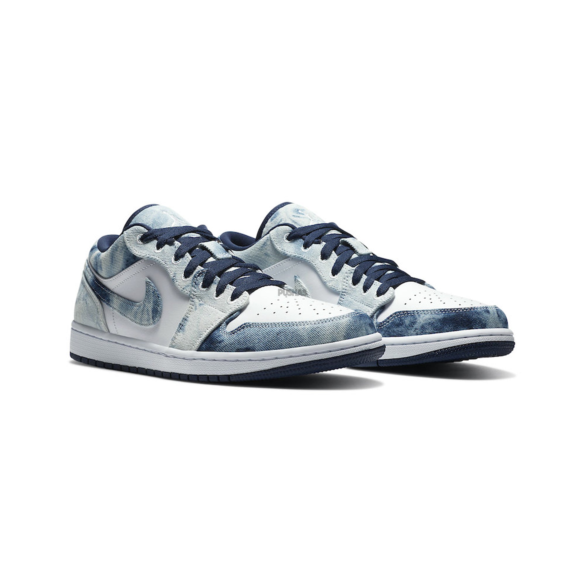 Air Jordan 1 Low 'Washed Denim' Sneakers (2024) - Men's Casual Basketball Shoes for Streetwear & Everyday Comfort