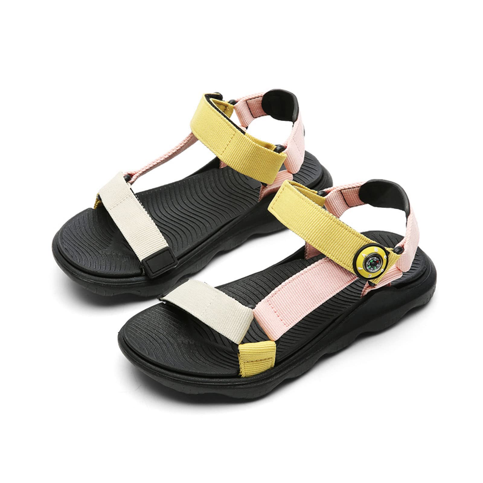 Kulebear Boys Summer Sports Sandals - Breathable Hiking & Beach Sandals for Kids - Lightweight Outdoor Open-Toe Sandals for Active Play, Water Sports, and Family Vacations