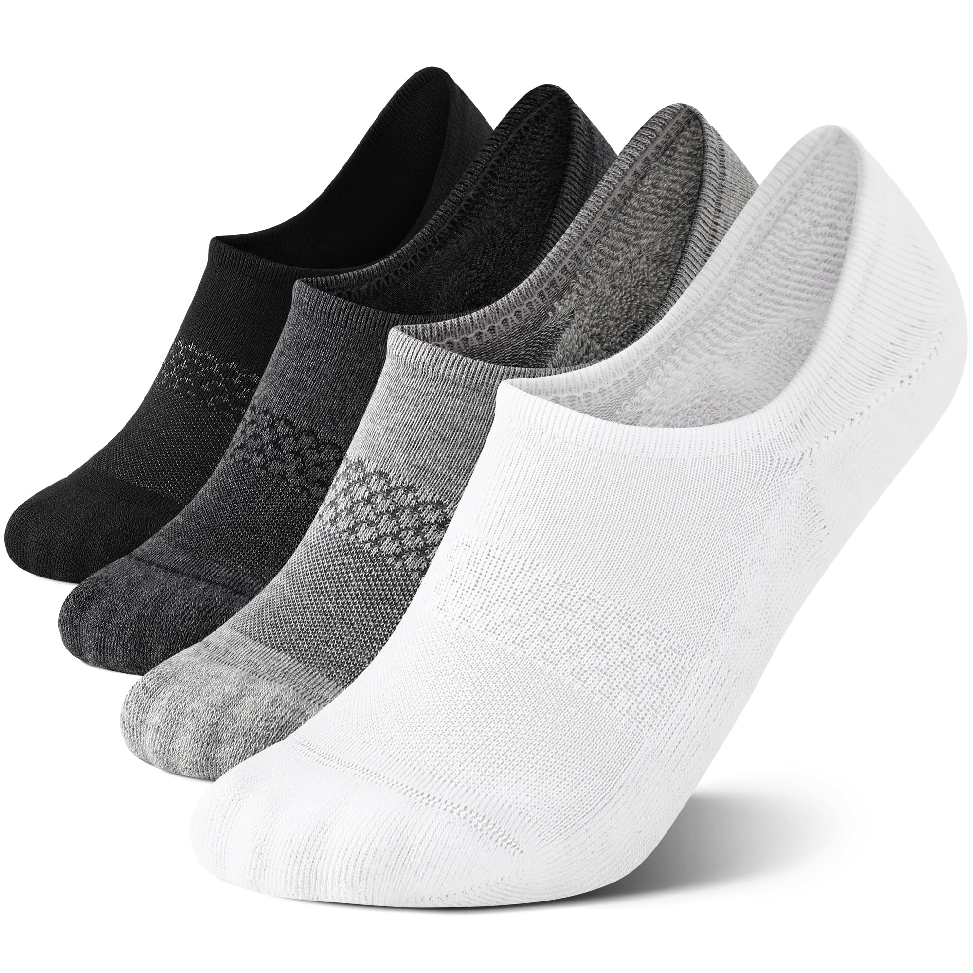 CELERSPORT 4/8 Pairs No Show Socks - Athletic Cushioned Low Cut for Men & Women - Perfect for Running & Sneakers
