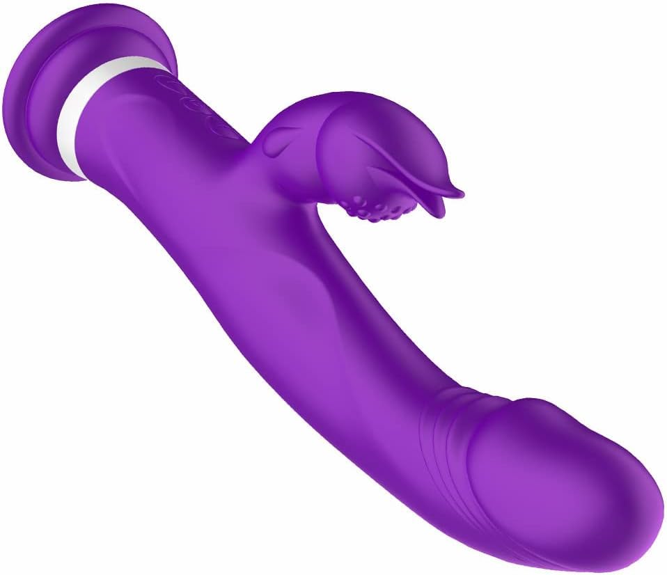 Premium G-Spot Rabbit Vibrator with 10 Powerful Vibration Modes - Waterproof Clitoral Stimulator & Dual-Action Adult Toy for Women (Purple) - Perfect for Solo Play & Couples Intimacy