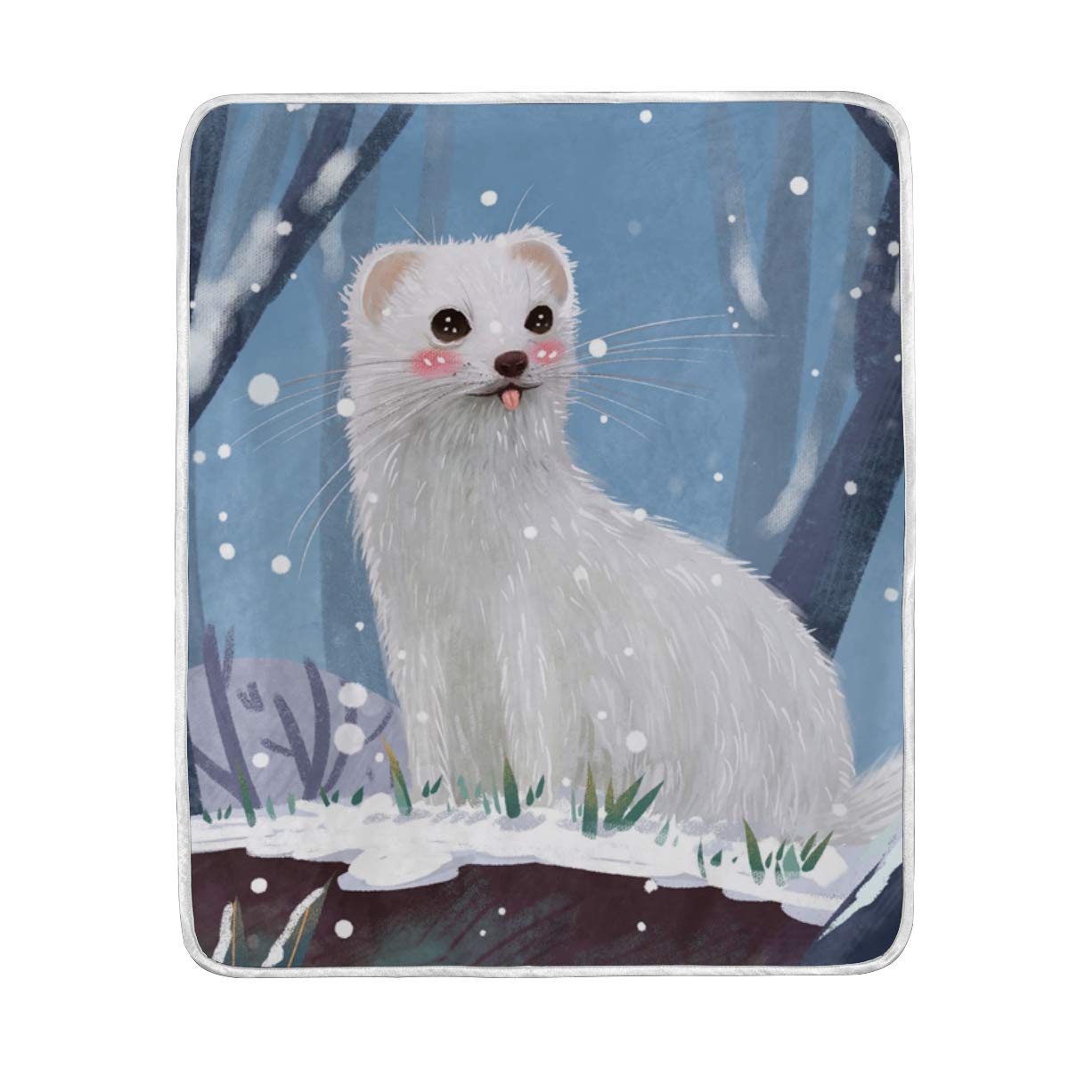 Premium Ferret Blanket - Ultra Soft & Warm Polyester Microfiber Plush Throw Blanket 50