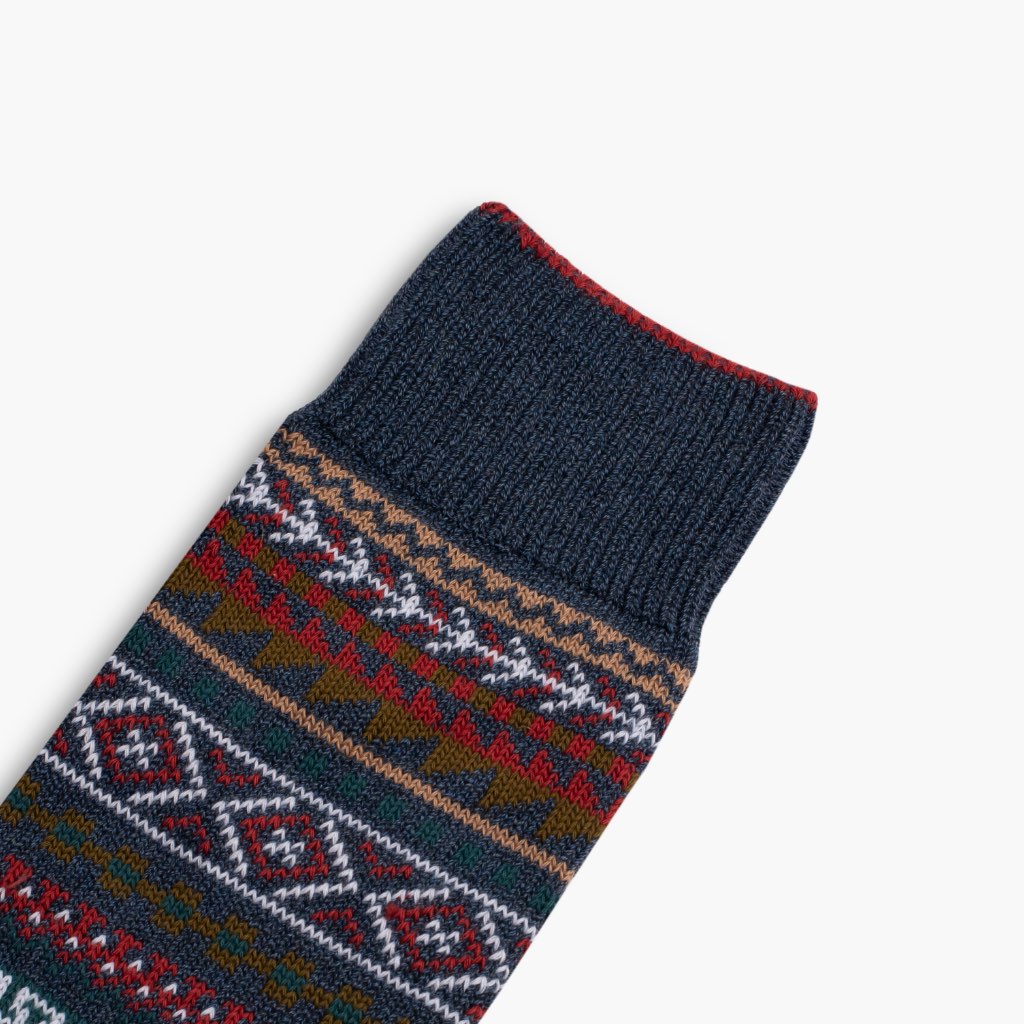 Men's Verona Socks - Soft Comfortable Casual Crew Socks in Pacific Blue | Perfect for Everyday Wear, Work & Outdoor Activities