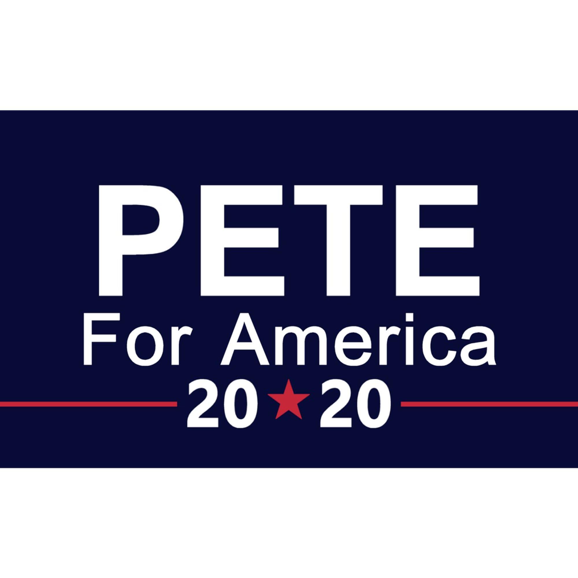 Pete for America Oval Bumper Sticker - Waterproof Vinyl Decal for Cars, Trucks & Laptops - Show Political Support on Vehicles & Electronics