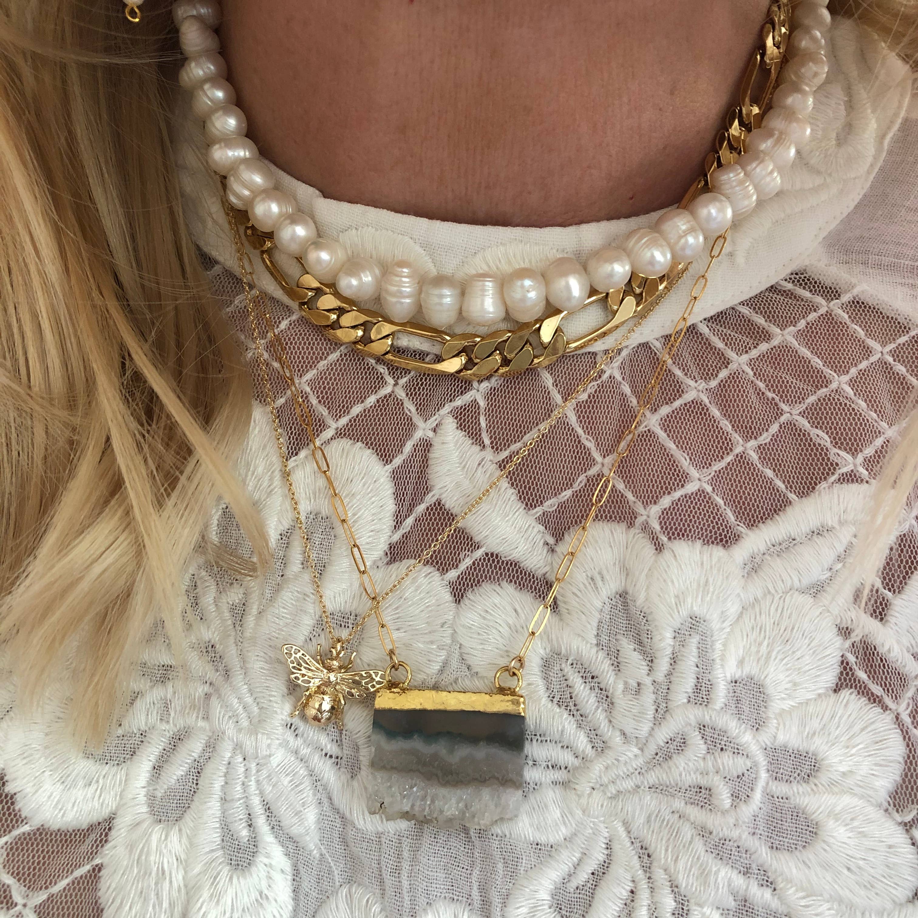 Fallon Necklace for Women - Elegant Layered Chain Pendant Jewelry for Daily Wear & Special Occasions