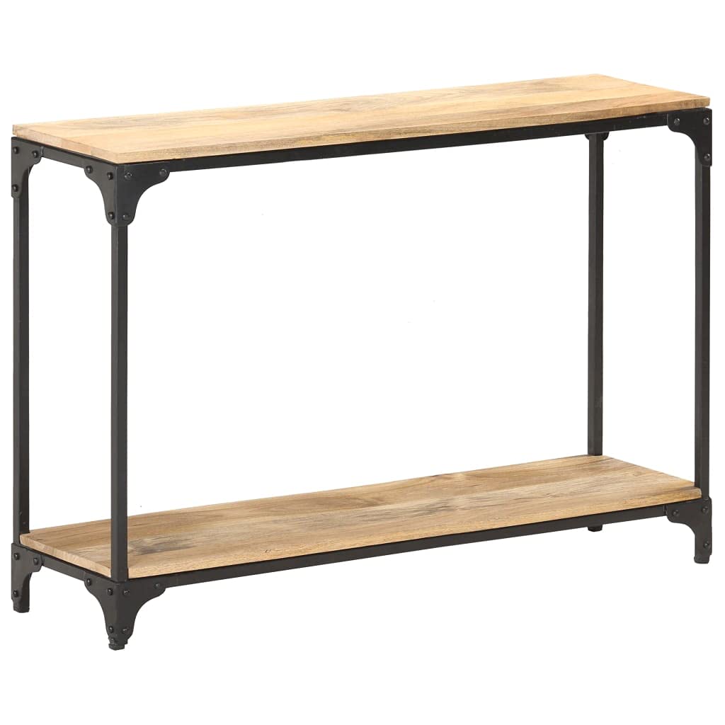 Rustic Solid Mango Wood Console Table - 43.3