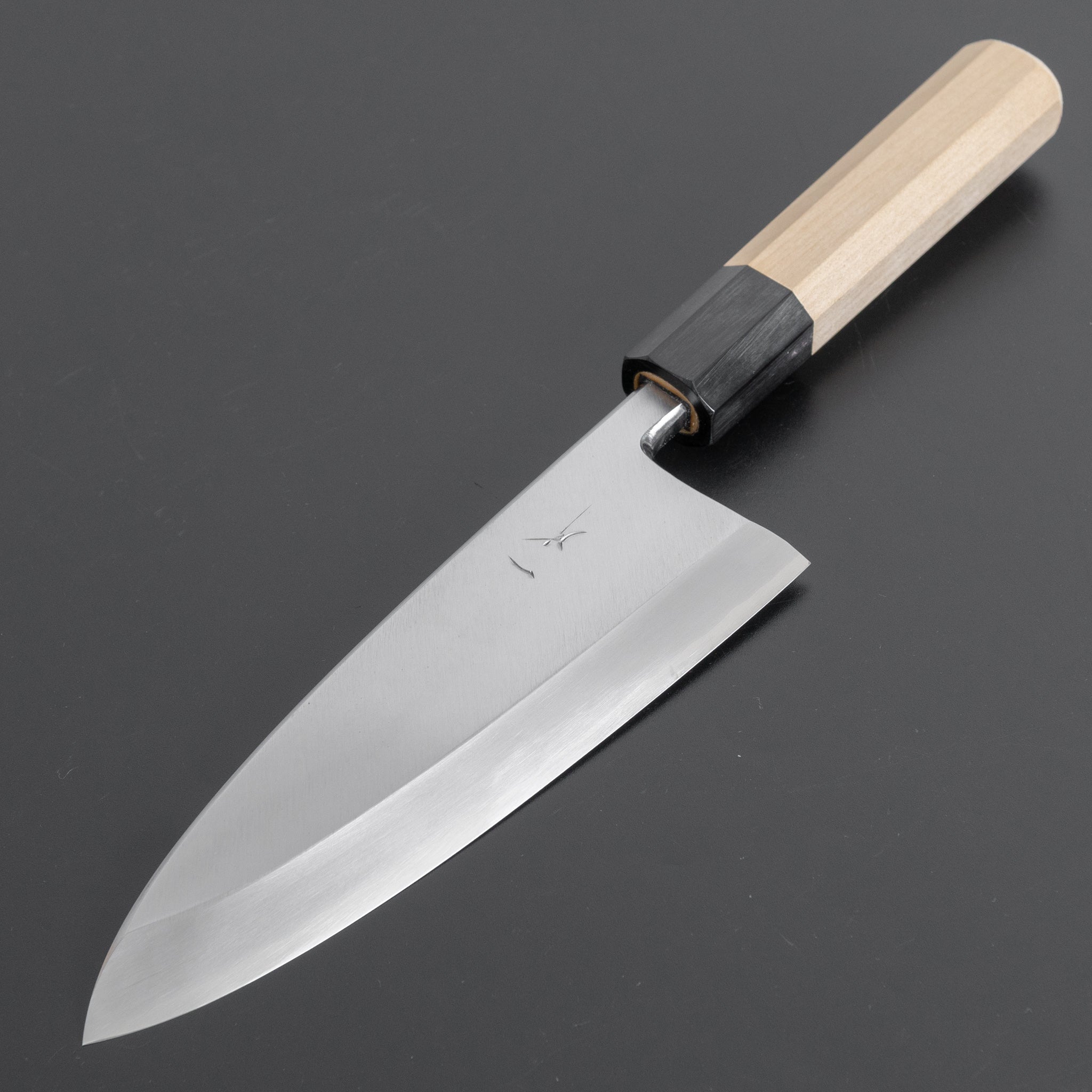 Hitohira Yamatsuka Rikichi Silver #3 Left Handed Deba Knife 165mm - Japanese Ho Wood Handle - Professional Sushi & Fish Fillet Knife for Chefs & Home Cooking