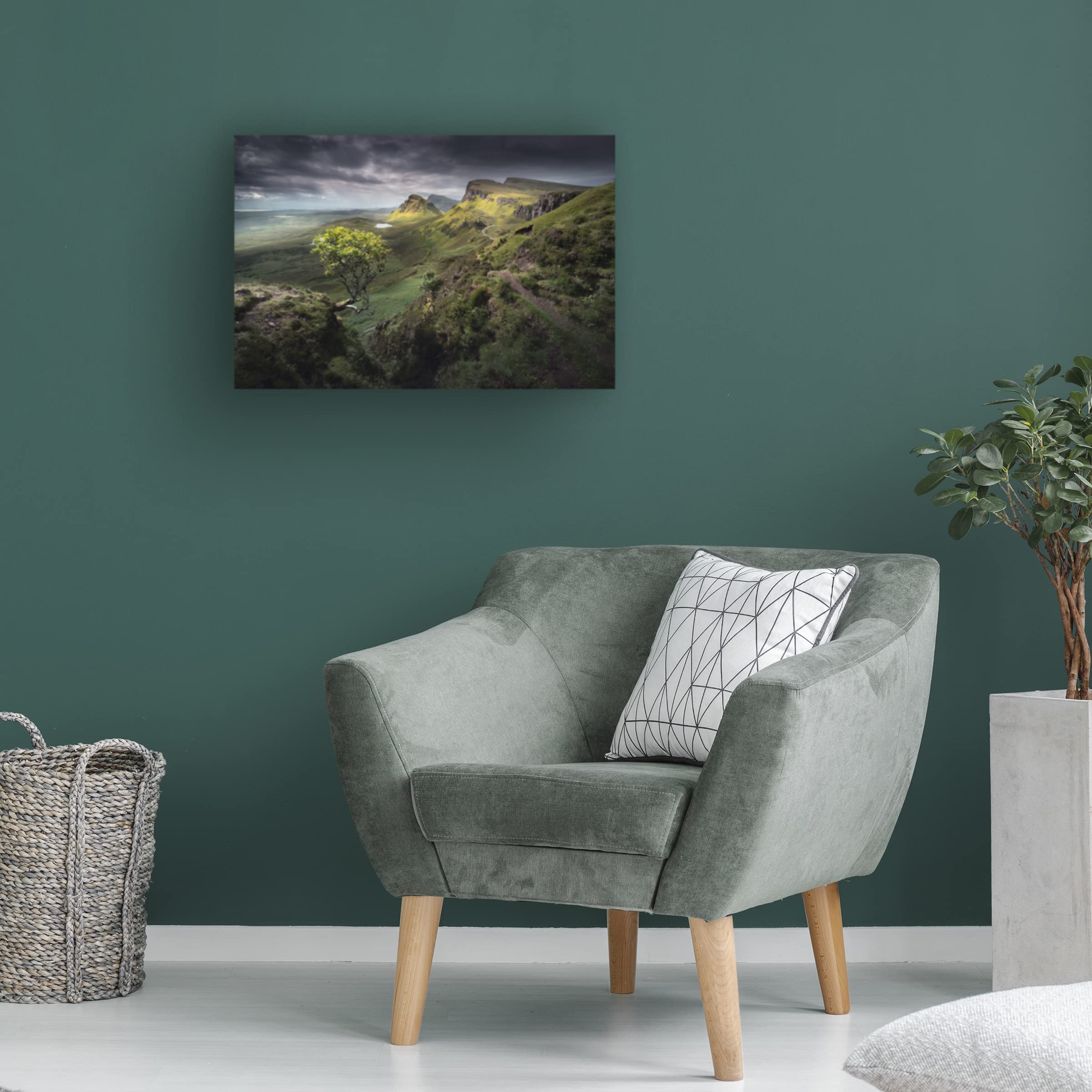 Trademark Fine Art 'Quiraing' Landscape Canvas Print by Karol Nienartowicz - Stunning Scottish Highland Wall Art for Living Room, Bedroom & Office Decor