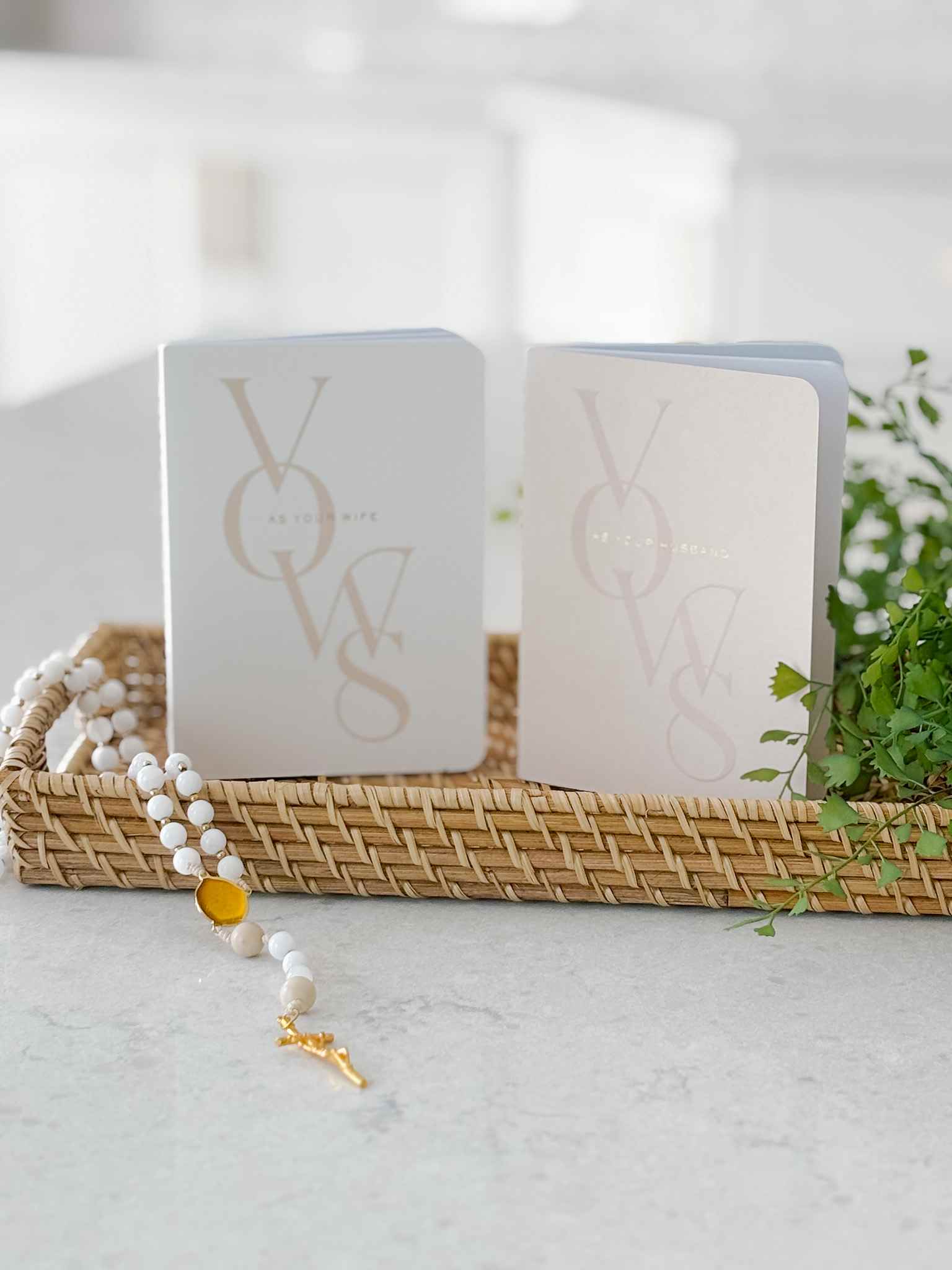 Book of Vows - Set of Two Wedding Vow Books for Couples | Romantic Ceremony Keepsake for Brides & Grooms