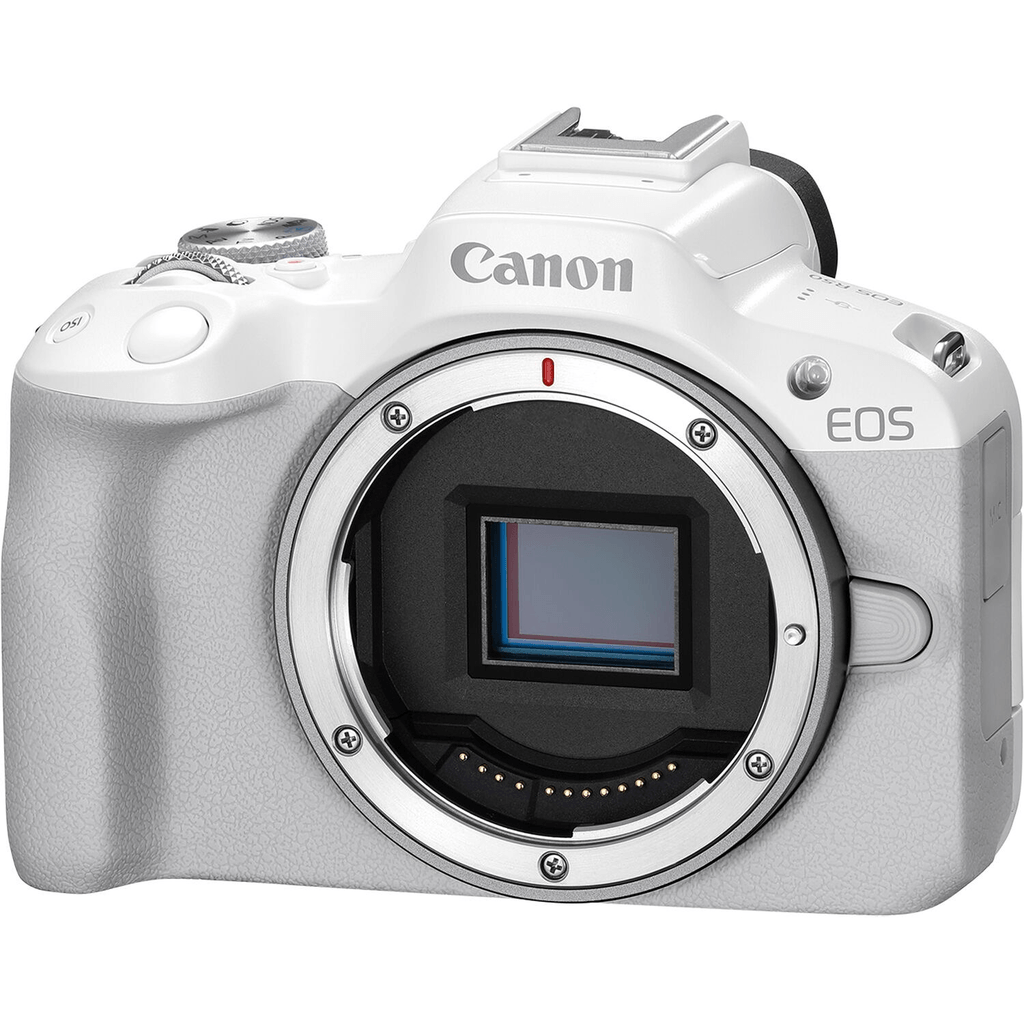 Canon EOS R50 Mirrorless Digital Camera Body Only (White) - Perfect for Travel, Vlogging & Photography Enthusiasts