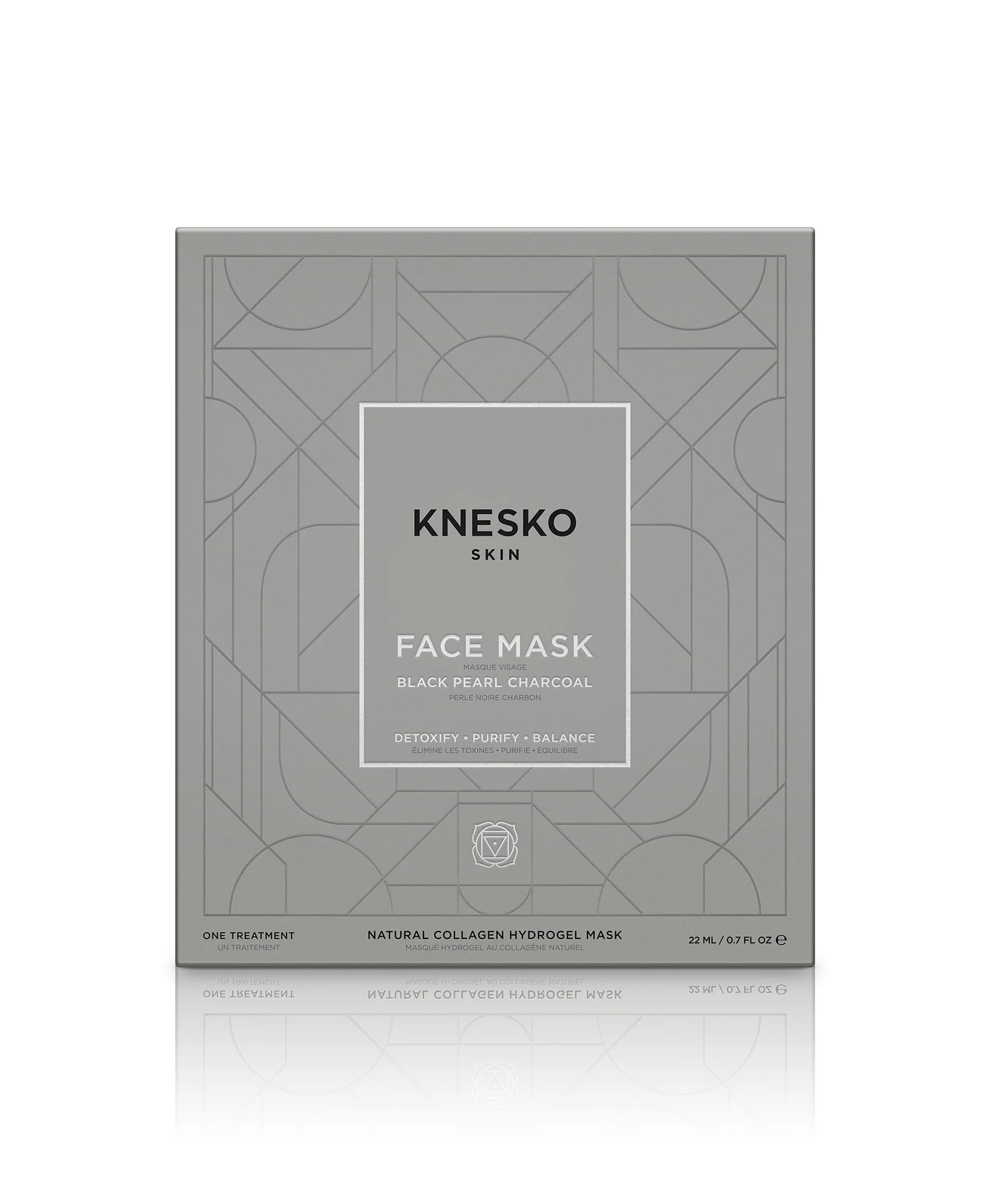 KNESKO Black Pearl Detox Collagen Face Mask - Single Pack | Hydrating & Anti-Aging Sheet Mask for Glowing Skin | Perfect for Spa Night, Self-Care Routine & Gift Giving