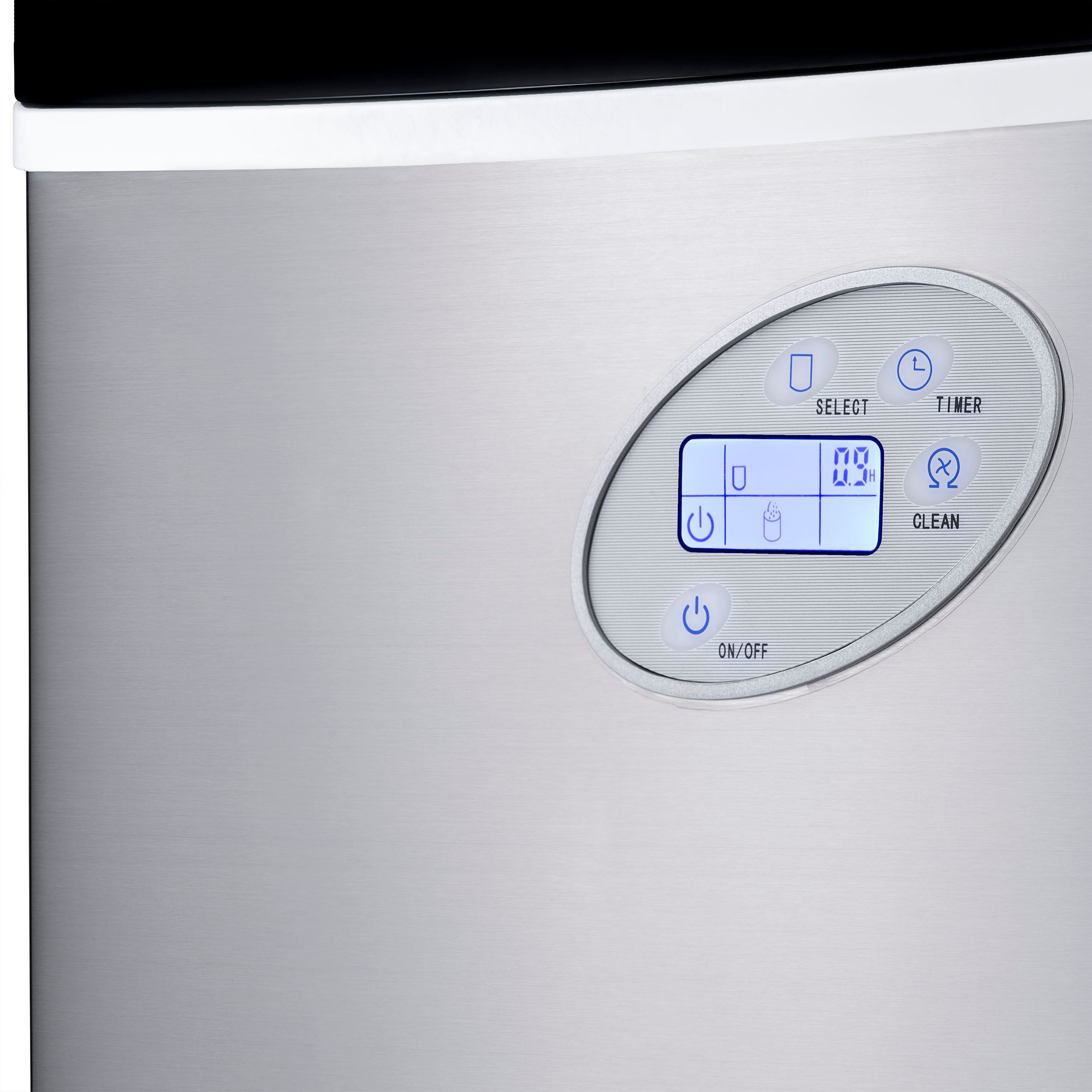 Newair® Countertop Ice Maker - 50 lbs/Day, Bullet Ice Machine for Home, Office, or Party - Fast & Portable Ice Maker in Red