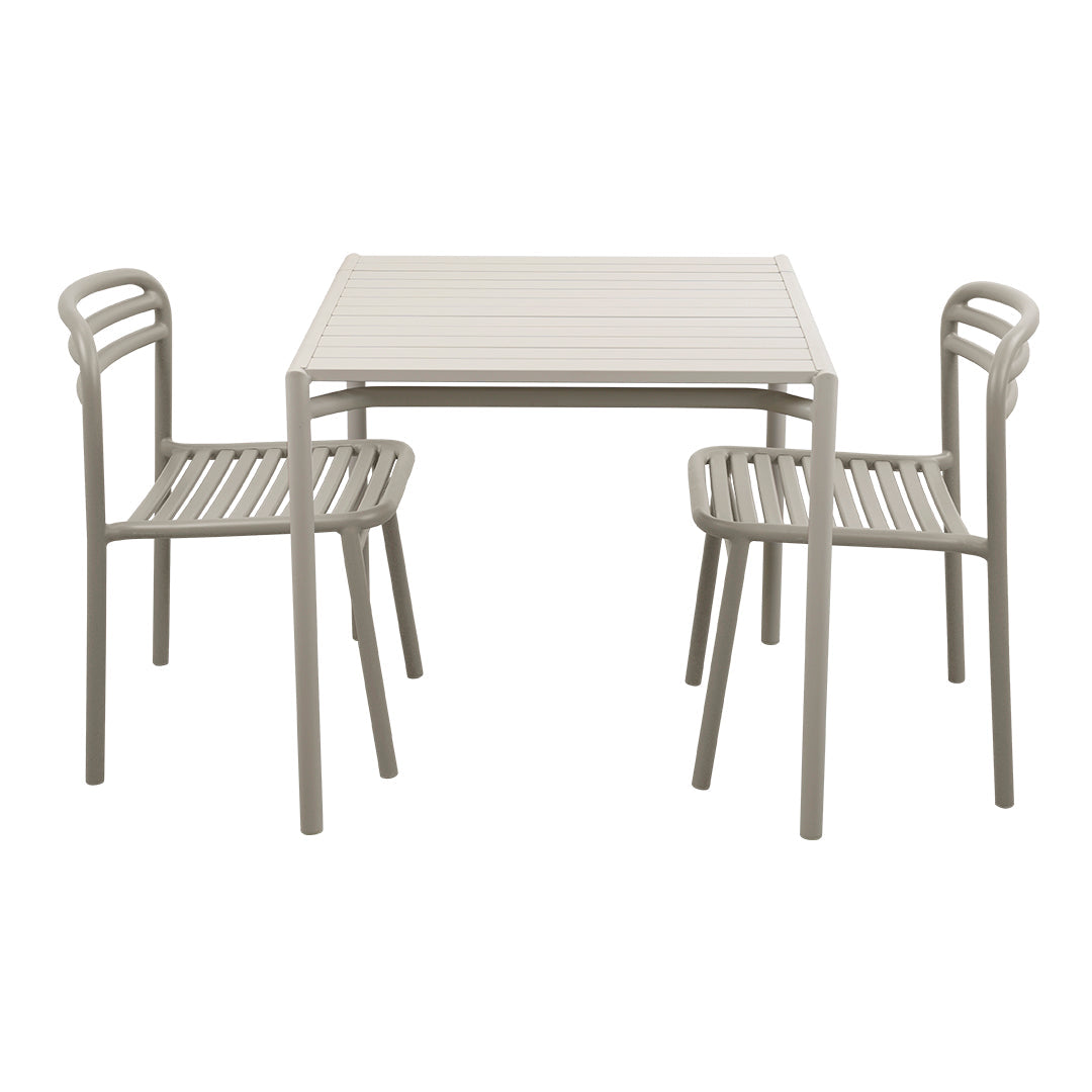 Modern Bliss Square Dining Table Set with 4 Side Chairs - Perfect for Small Space Dining Rooms, Breakfast Nooks & Apartment Living