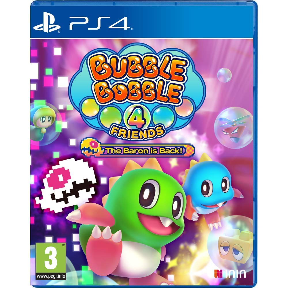 Bubble Bobble 4 Friends: Baron is Back - PlayStation 4 PS4 Game | Classic Arcade Action for Family & Friends | Perfect for Parties, Game Nights & Retro Gaming Enthusiasts
