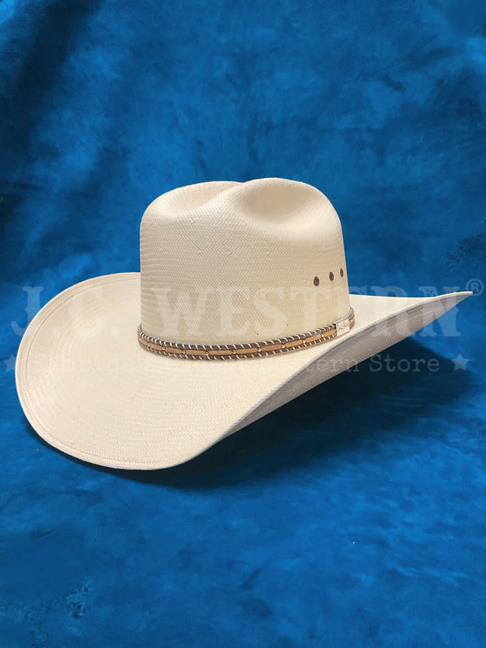 Resistol RSPNCKN304281 Piney Creek George Strait Collection Straw Cowboy Hat - Natural Color for Outdoor, Ranch, and Country Music Events