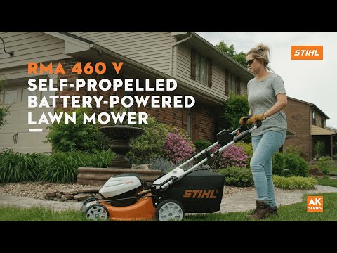 STIHL RMA 460 V 21-Inch Cordless Battery Powered Self-Propelled Lawn Mower - Perfect for Medium to Large Yards, Quiet Operation for Residential Areas
