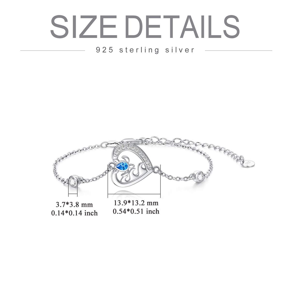 POPKIMI Cute Animal Anklets for Women - Sterling Silver Beach Foot Jewelry, Perfect for Beach Themed Gifts, Birthday Presents, and Summer Vacation Accessories
